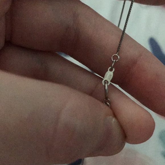 Austrian crystal moon necklace in sterling silver 🌙 - Picture 3 of 6